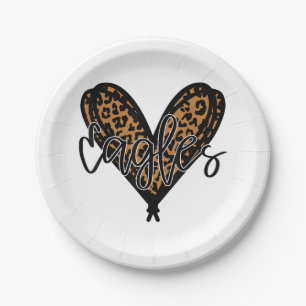 Eagles Teacher Student School Sports Fan Team Spir Paper Plate