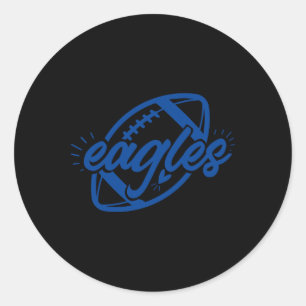 Eagles Team Name Logo Digital File T Shirt  Classic Round Sticker