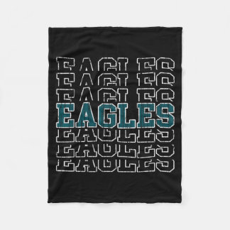 Eagles Vintage Gift for Men Women Boys Girls Kids Fleece Blanket