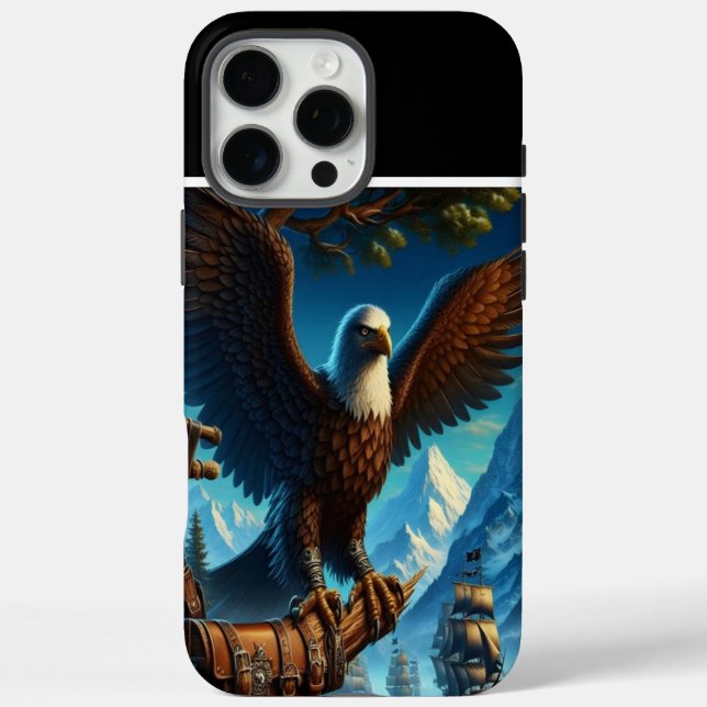 Eagle's Watch Over Distant Ships Case-Mate iPhone Case (Back)
