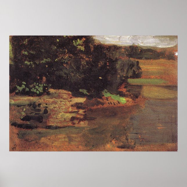 Eakins - Study For The Swimming Hole Poster (Front)