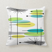 Eames Inspired Pillow Design Mid Century #8