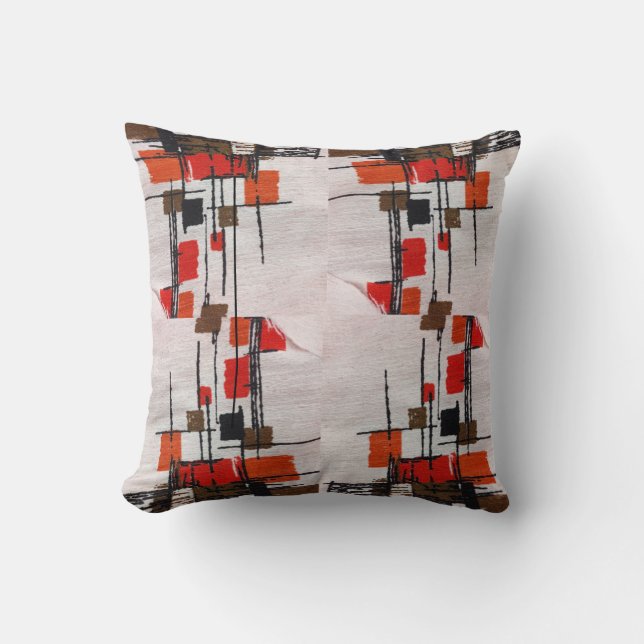 Eames Inspired Pillow Design Mid Century Atomic II (Front)