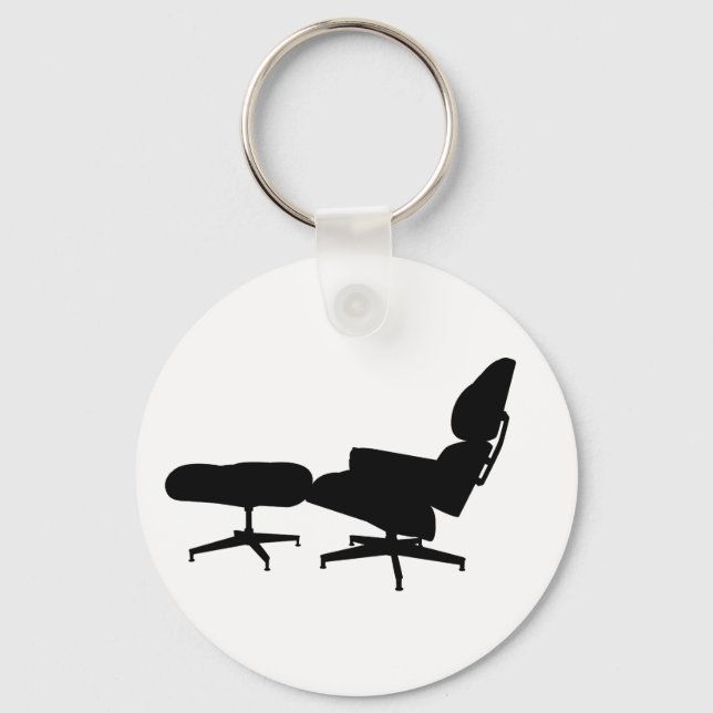 Eames Lounge Chair & Ottoman Keychain (Front)