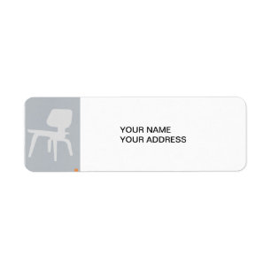 Eames Plywood Chair Return Address Label