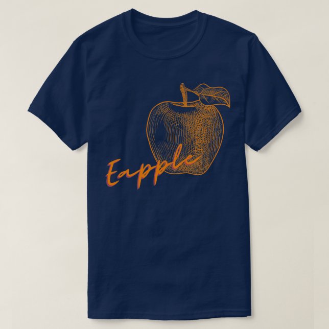 Eapple colorful shadow Apple 1 T-Shirt (Design Front)