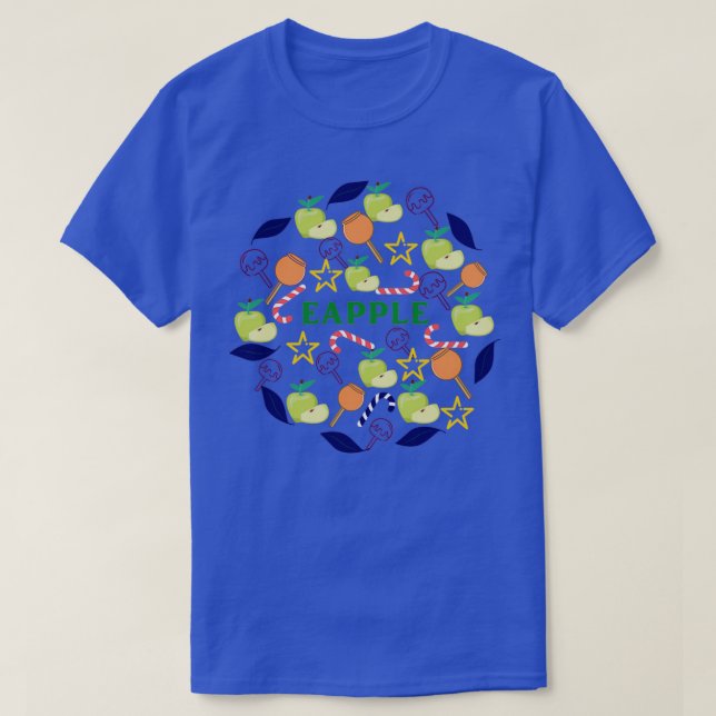 Eapple green apples candies T-Shirt (Design Front)