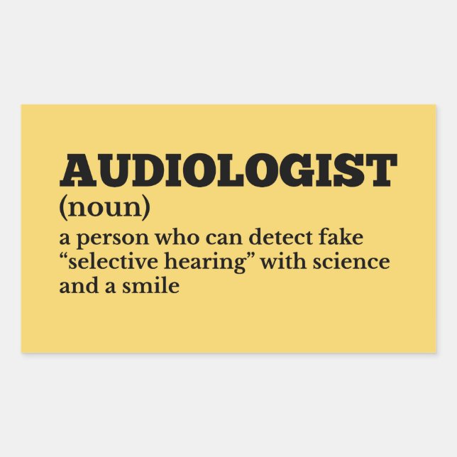 Ear Doctor Funny Definition Sticker (Front)