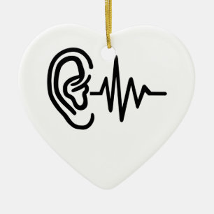 Ear frequency ceramic tree decoration