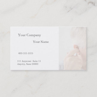 ear pain in an older man business card