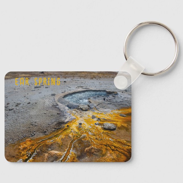 Ear Spring Yellowstone National Park Key Ring (Front)