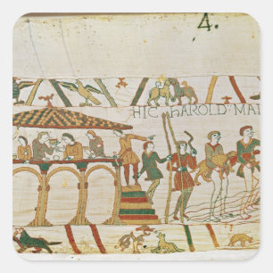 Earl Harold  dines and then sets sail Square Sticker