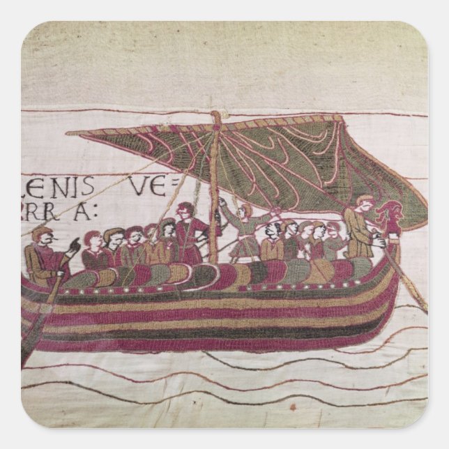 Earl Harold with his sails full of wind Square Sticker (Front)