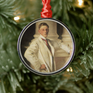 Earl of Dalhousie by John Singer Sargent Metal Tree Decoration