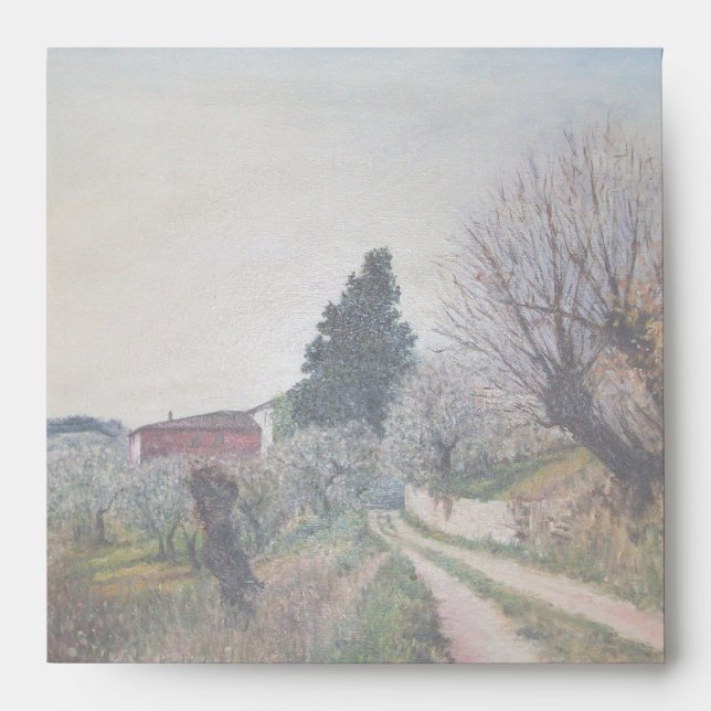 EARLIEST SPRING IN TUSCANY ENVELOPES (Front)
