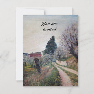 EARLIEST SPRING IN TUSCANY INVITATION