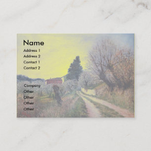 EARLIEST SPRING IN VERNALESE / Tuscany Landscape Business Card