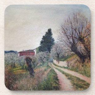 EARLIEST SPRING IN VERNALESE / Tuscany Landscape Coaster