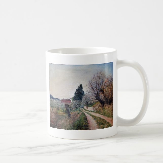 EARLIEST SPRING IN VERNALESE / Tuscany Landscape Coffee Mug (Right)
