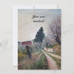 EARLIEST SPRING IN VERNALESE / Tuscany Landscape Invitation