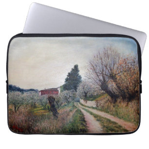 EARLIEST SPRING IN VERNALESE / Tuscany Landscape Laptop Sleeve