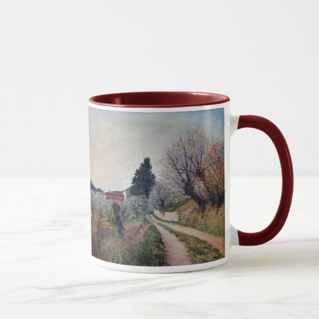 EARLIEST SPRING IN VERNALESE / Tuscany Landscape Mug (Right)