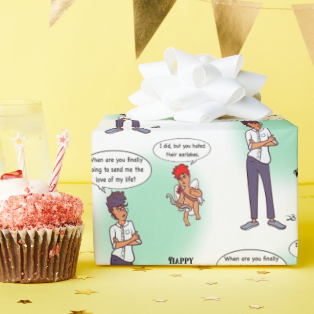 Earlobe Valentine's Day Wrapping Paper (Birthday Party)