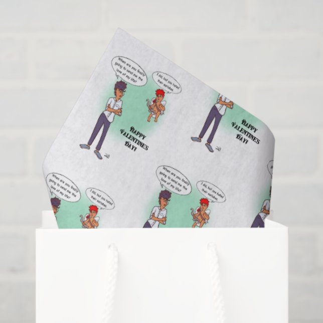 Earlobes Valentine's Day Tissue Paper (Gift Bag)