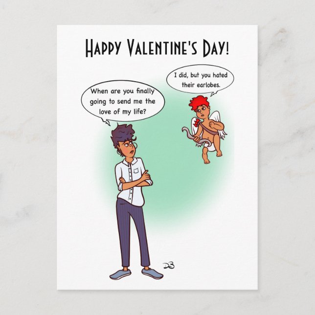 Earlobes Valentine's Holiday Card (Front)