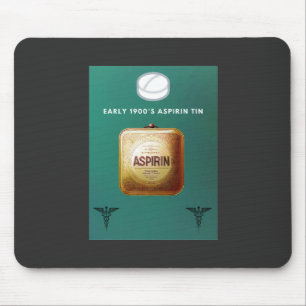 Early 1900's Aspirin Tin Mouse Pad