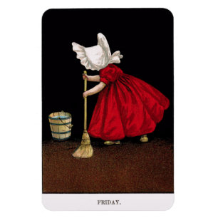 Early 1900's Friday Sunbonnet Sue Magnet