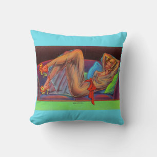early 1940s Beautiful pin-up girl print Cushion