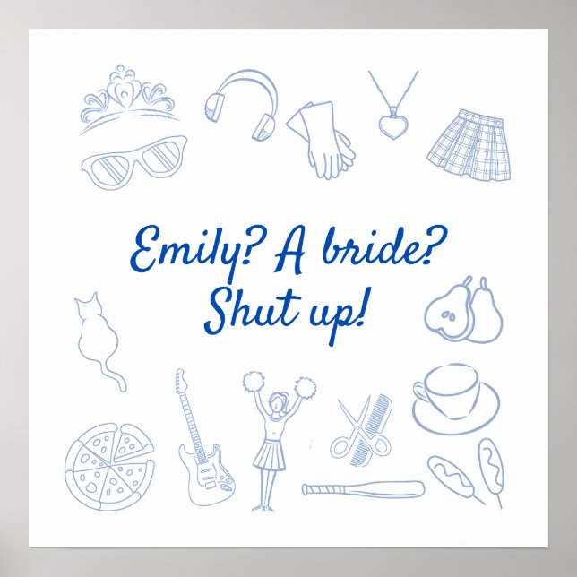 Early 2000's Movie Princess Bachelorette Custom Poster (Front)