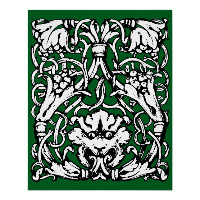 Early 20th Century Knotwork Lion Poster (Front)