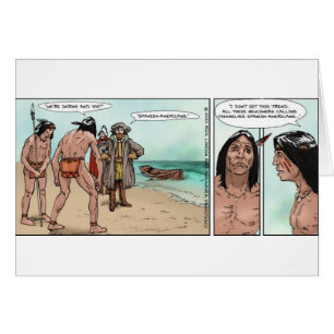 Early American Settlers Offbeat Cartoon Gifts