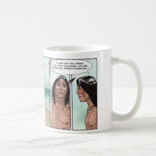 Early American Settlers Offbeat Cartoon Gifts Coffee Mug