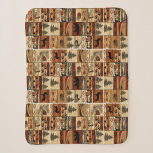 "Early Americana" Sherpa Blanket