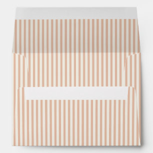 Early Autumn Heritage Stripes Warm Apricot Envelope