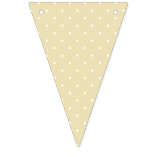 Early Autumn Polka Dots Micro Golden Wheat Bunting