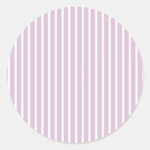 Early Autumn Refined Stripes Warm Lilac Classic Round Sticker