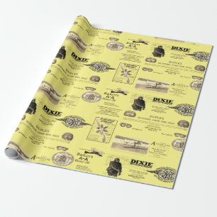 Early Aviation Aeroplane Biplane Wrapping Paper