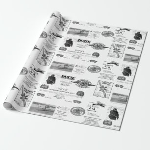 Early Aviation Airplane Biplane Wrapping Paper