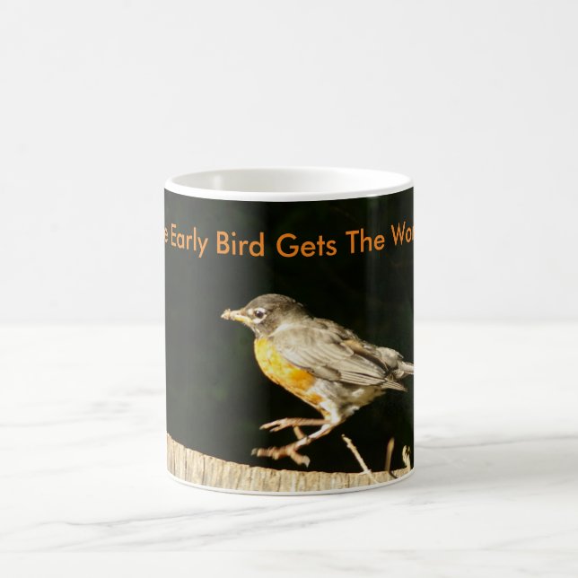 Early Bird Gets the Worm Robin Coffee Mug (Center)