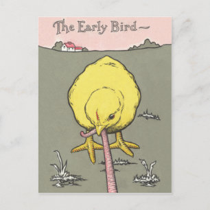 Early Bird Real Estate Prospecting Postcard