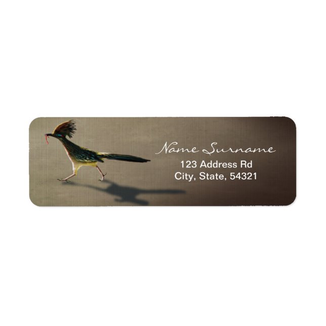 Early Bird, return address label (Front)