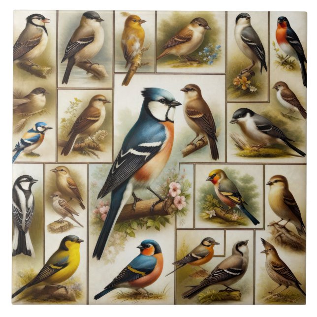 Early Birds Ceramic Tile (Front)