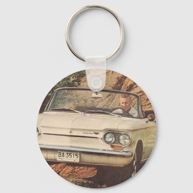 Early Corvair Convertible Key Ring (Front)