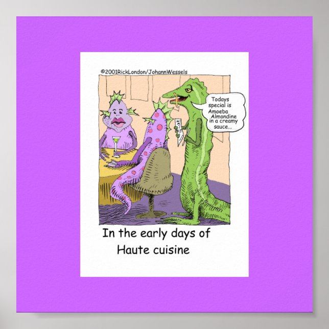 Early Days Of Dining Out Funny Posters (Front)