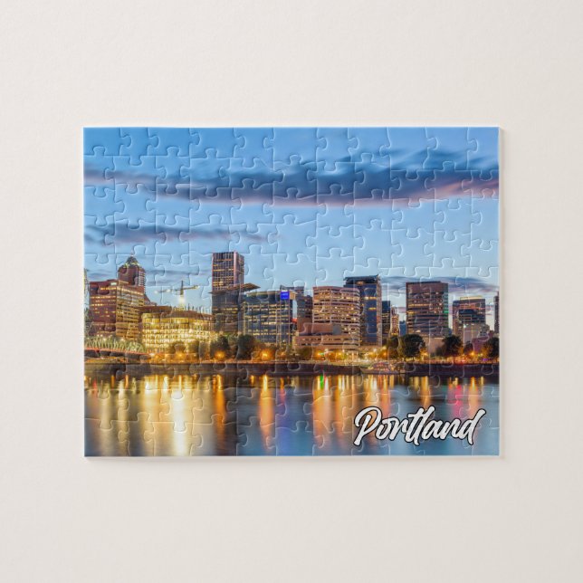 Early Evening In Portland, Oregon Jigsaw Puzzle (Horizontal)