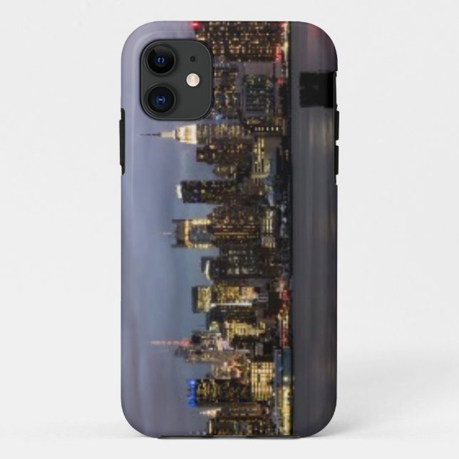 Early evening panoramic view of Manhattan Case-Mate iPhone Case (Back)